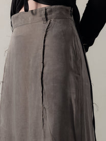 25FW WMS｜Frayed Skirt (Grey)