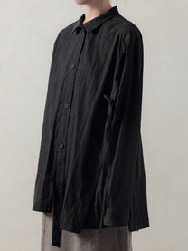 25FW WMS｜Drop Shoulder Shirt (Black)