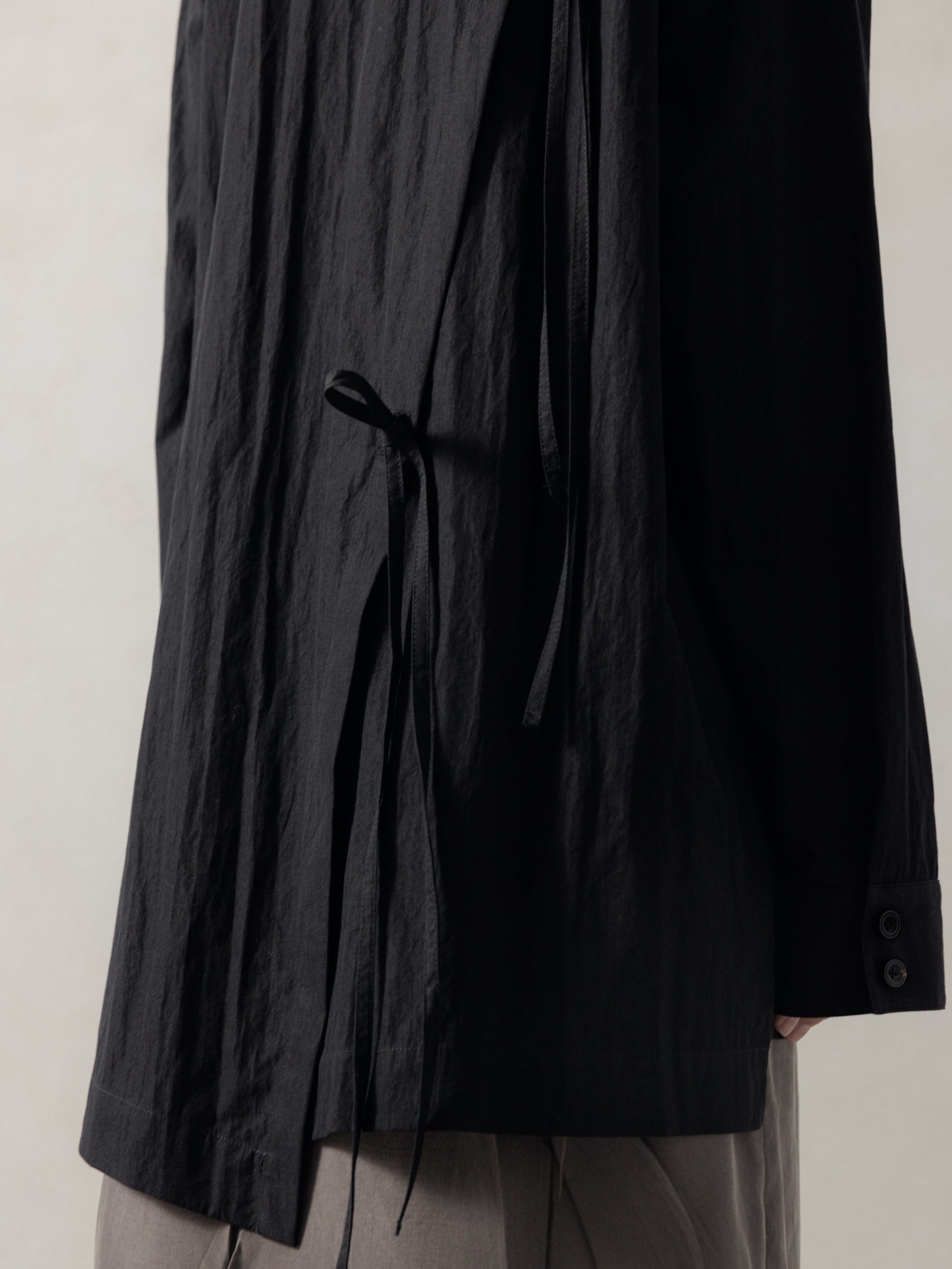 25FW WMS｜Drop Shoulder Shirt (Black)