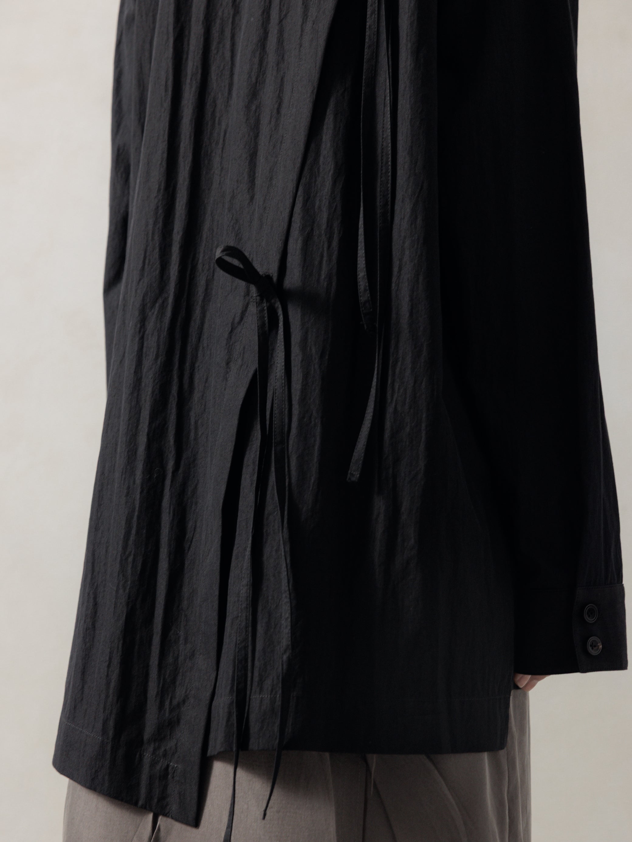 25FW WMS｜Drop Shoulder Shirt (Black)