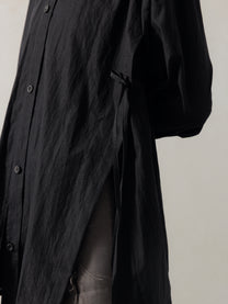 25FW WMS｜Drop Shoulder Shirt (Black)