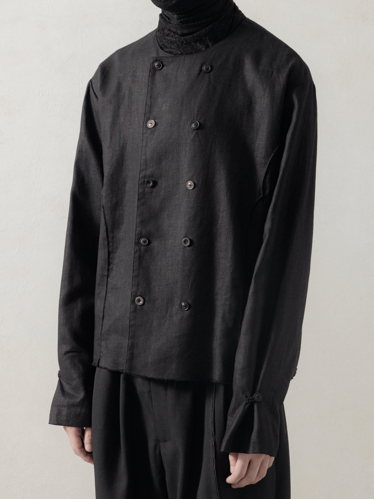 25FW｜Double Breasted Linen Shirt