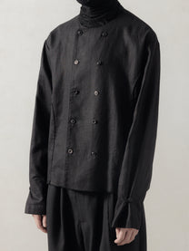 25FW｜Double Breasted Linen Shirt