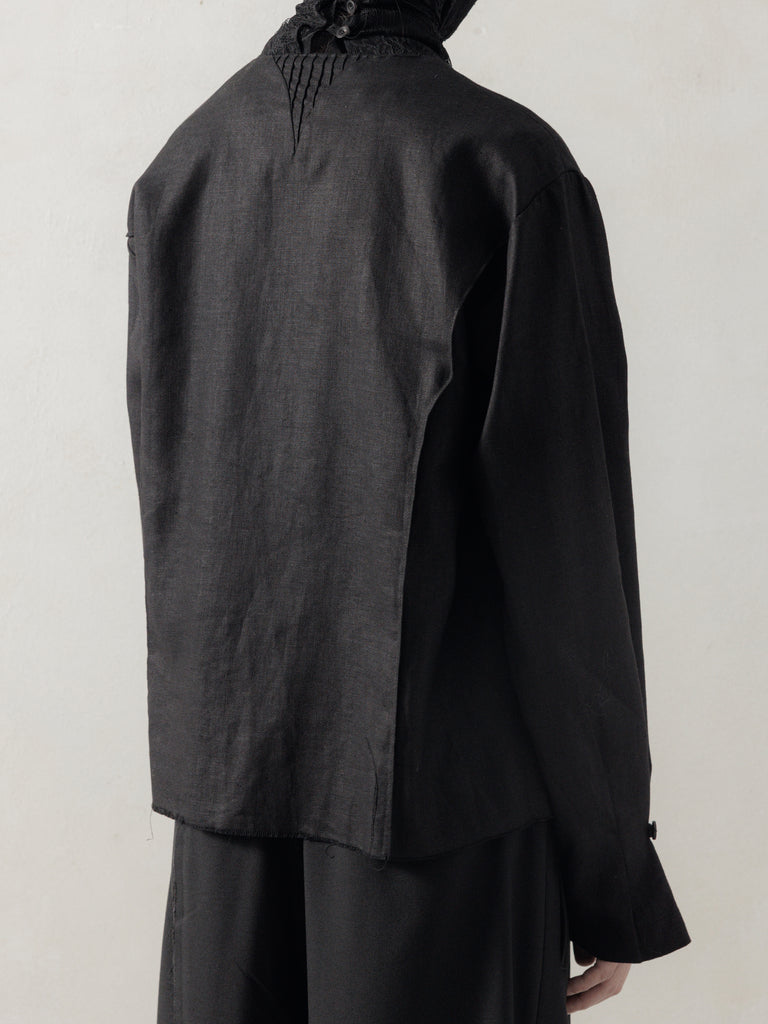 25FW｜Double Breasted Linen Shirt