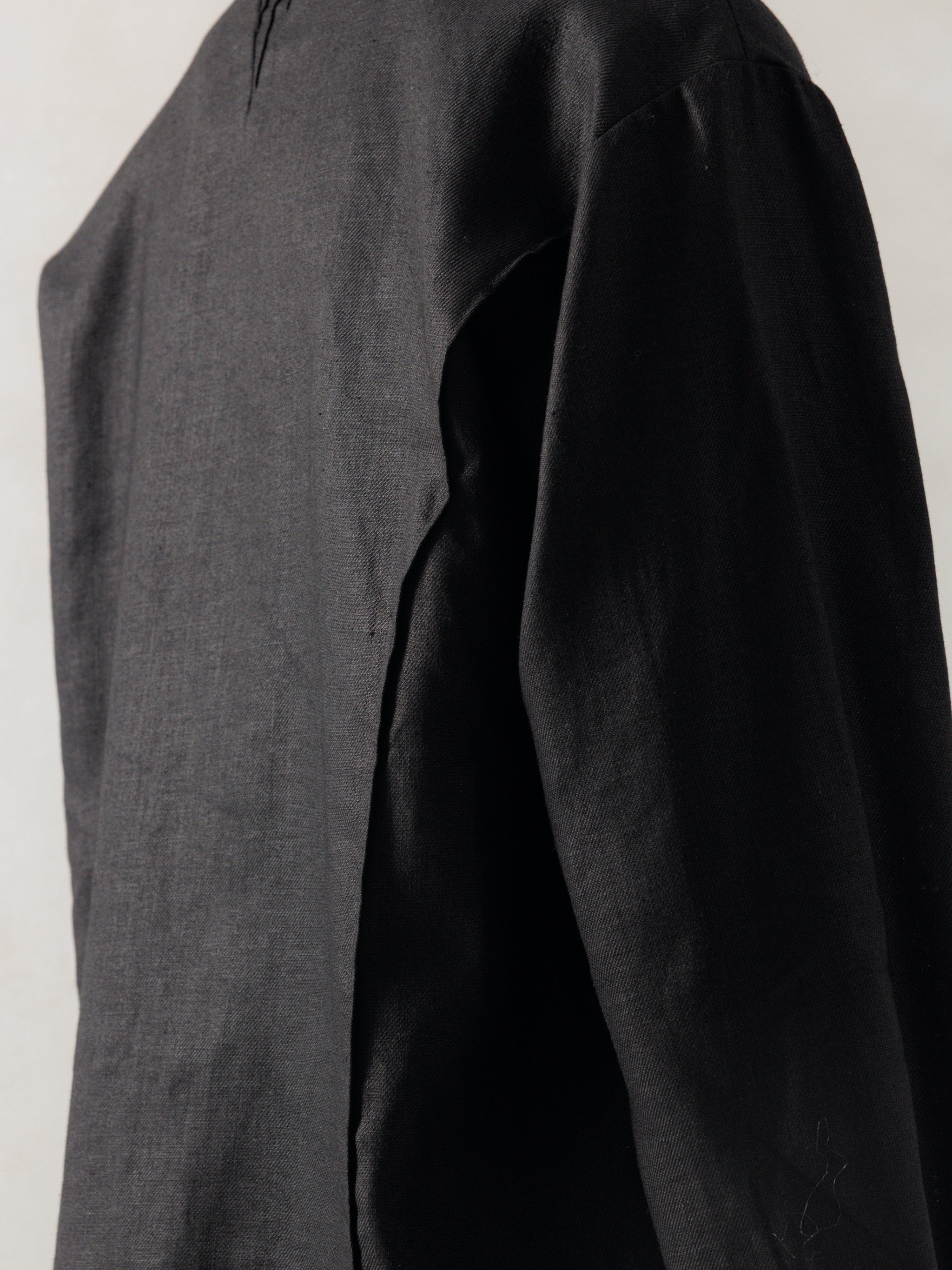 専用　Deuxieme Classe PROTAGONISTA LINEN Silk Linen Box Band Collar Top | EILEEN FISHER