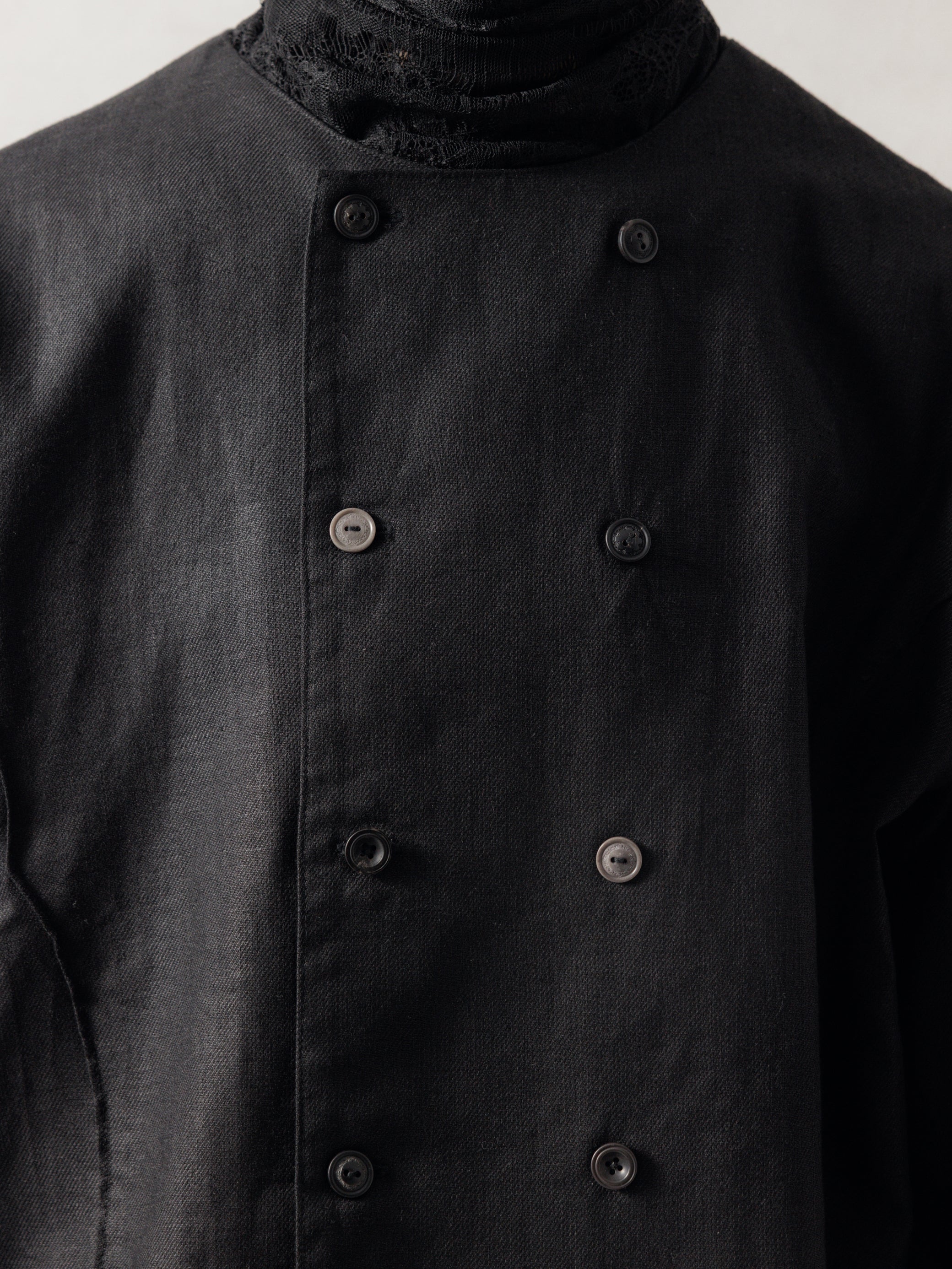 25FW｜Double Breasted Linen Shirt
