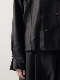 25FW｜Double Breasted Linen Shirt