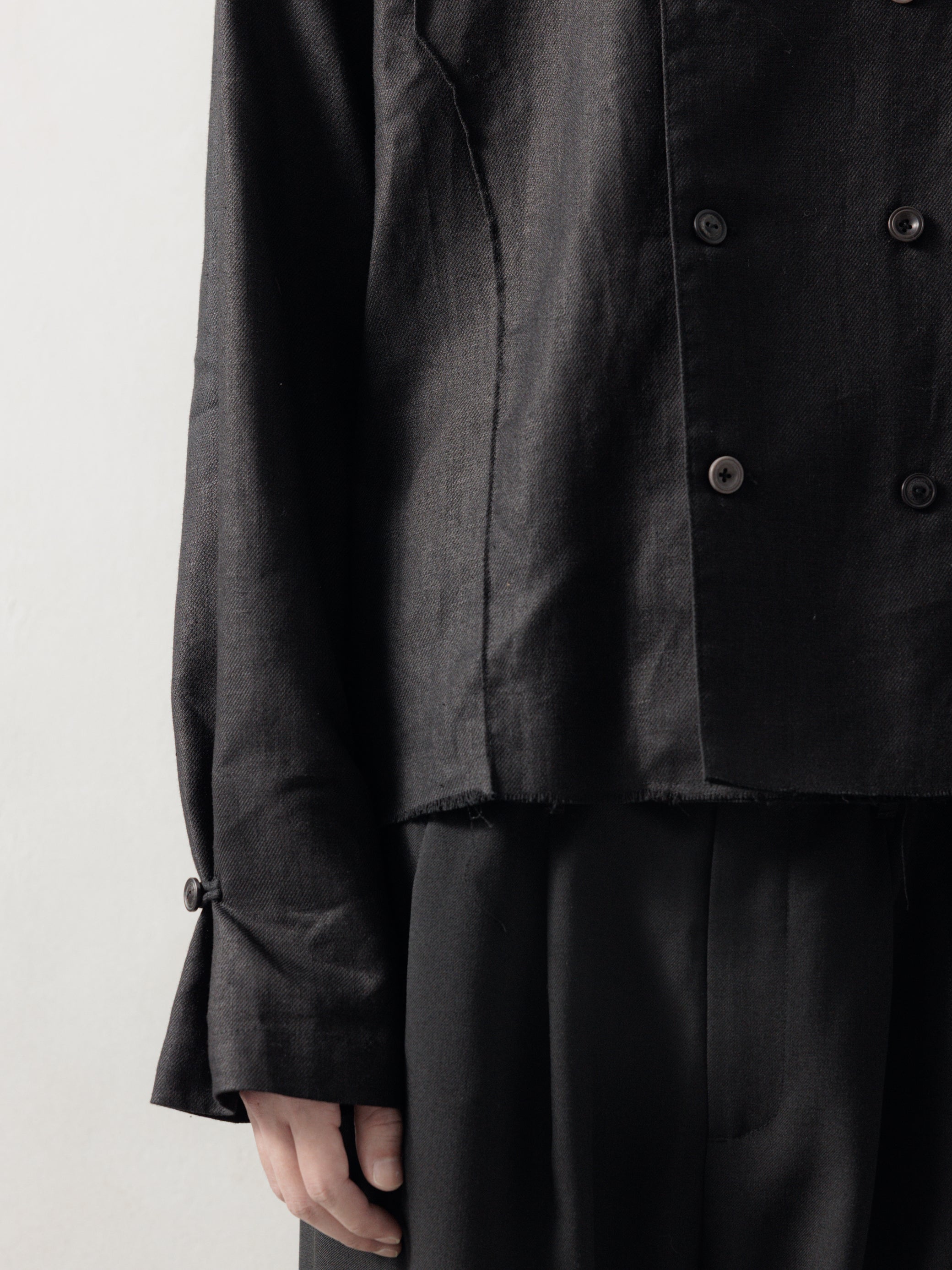 25FW｜Double Breasted Linen Shirt