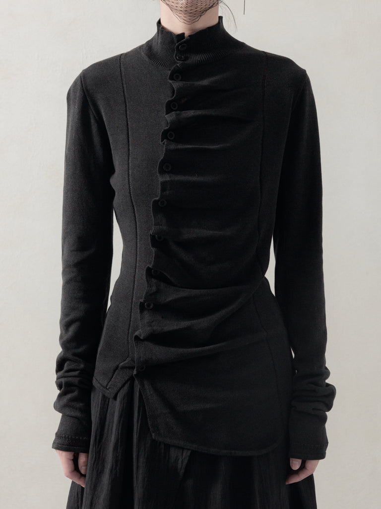 25FW WMS｜Asymmetric Knit Top
