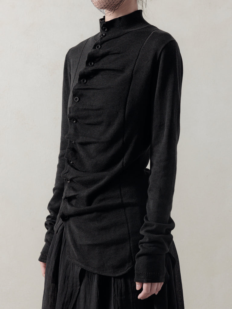 25FW WMS｜Asymmetric Knit Top