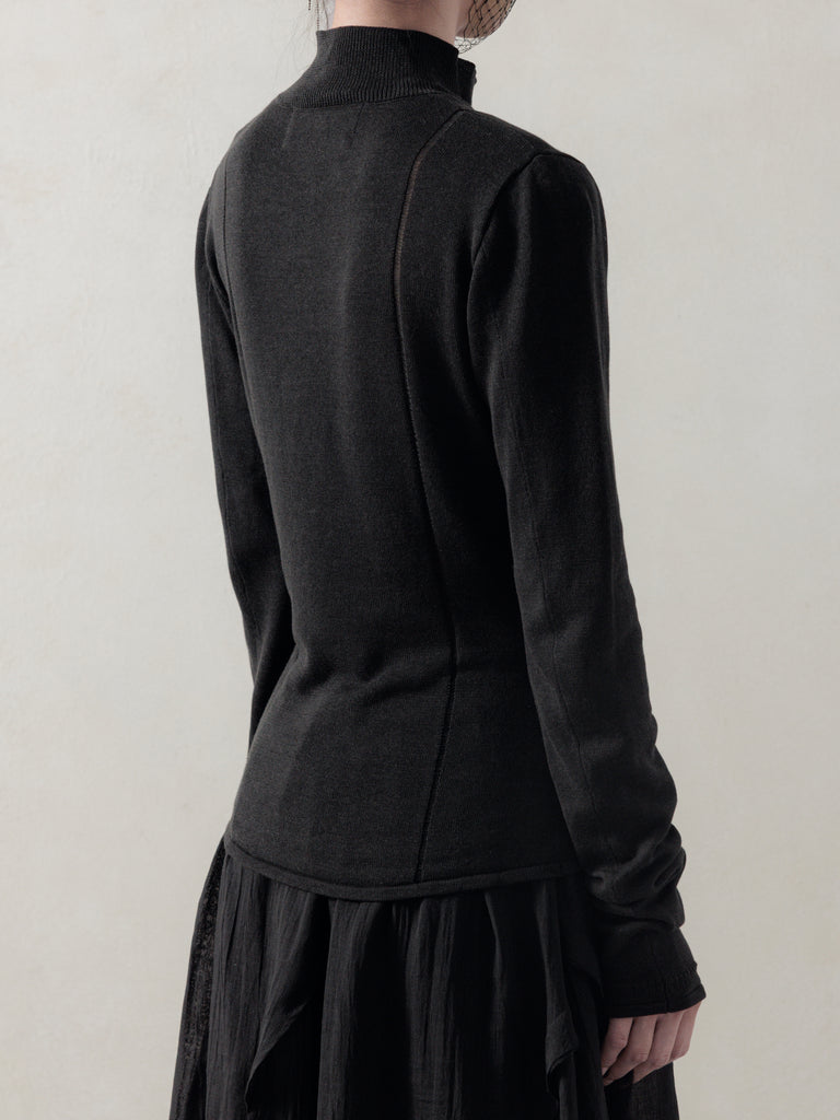 25FW WMS｜Asymmetric Knit Top
