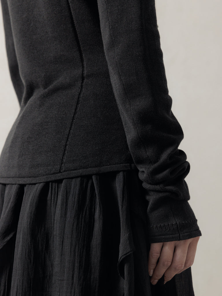 25FW WMS｜Asymmetric Knit Top