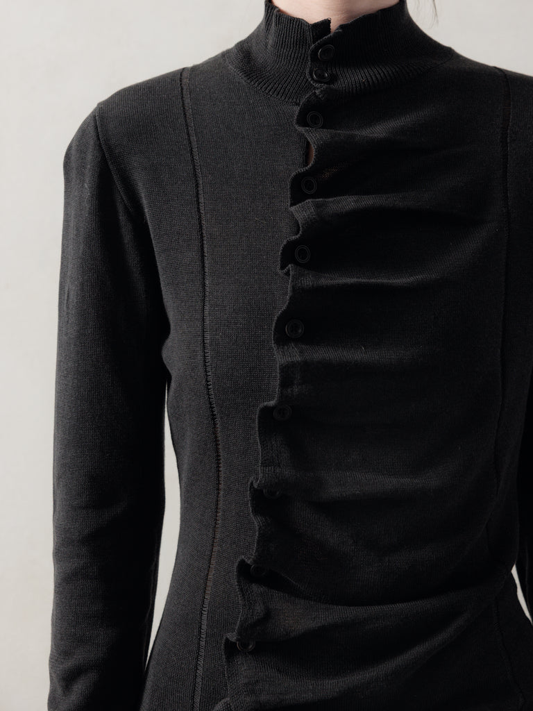 25FW WMS｜Asymmetric Knit Top