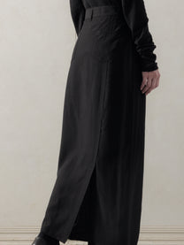 25FW WMS｜Frayed Skirt (Black)