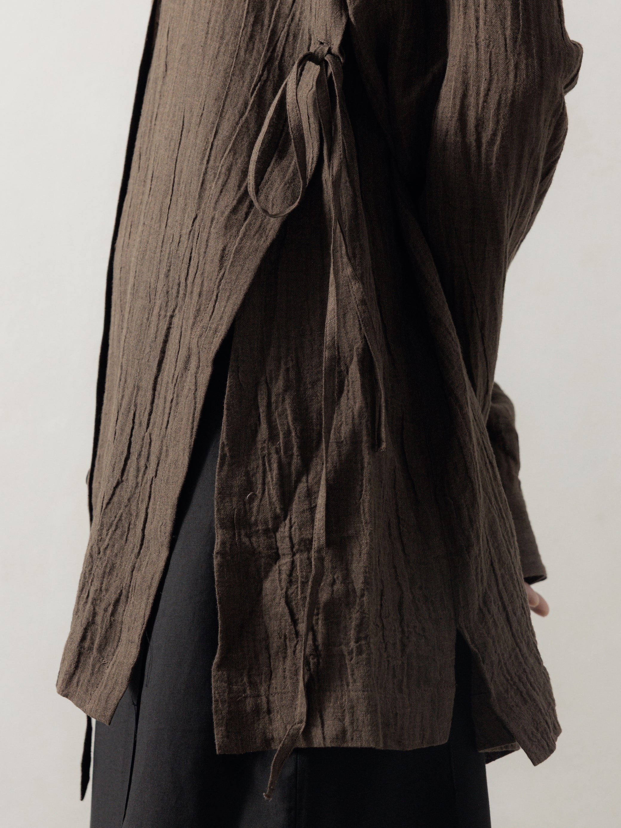 25FW WMS｜Drop Shoulder Shirt (Brown)