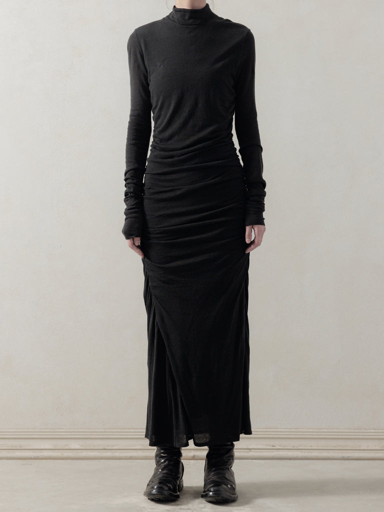 25FW WMS｜Gathered Knit Dress