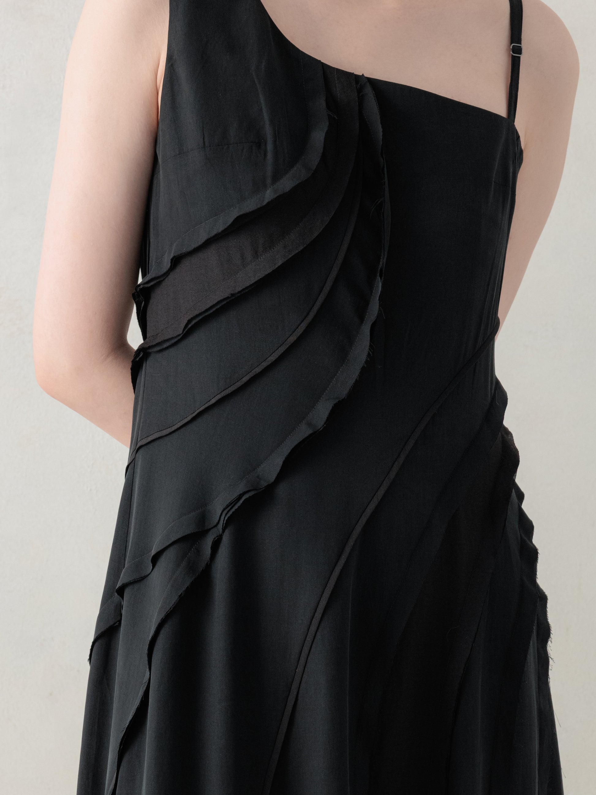 26SS WMS｜Raw Edge Dress