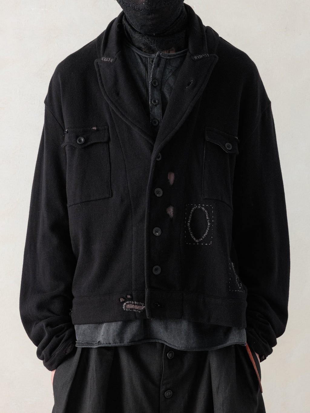 26SS｜Destroyed Knit Work JKT