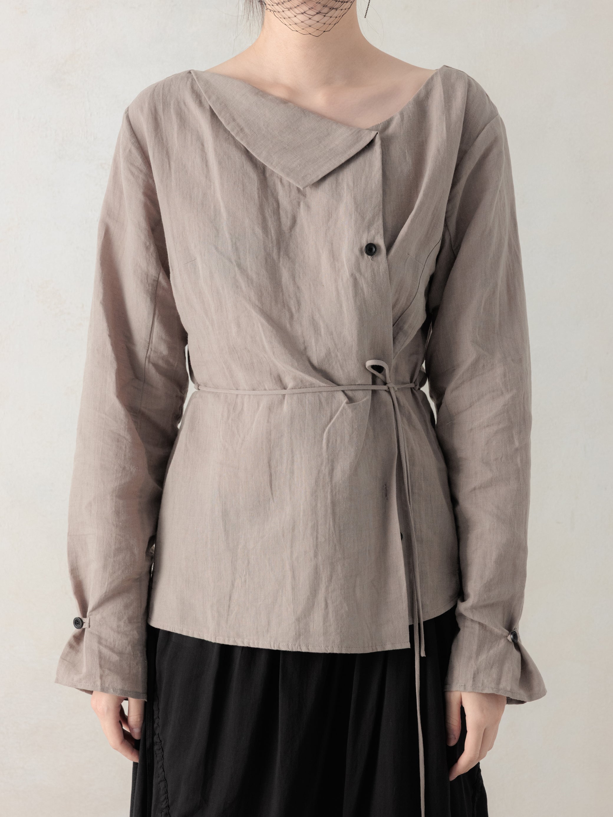 26SS WMS｜Side Button Shirt (Grey)