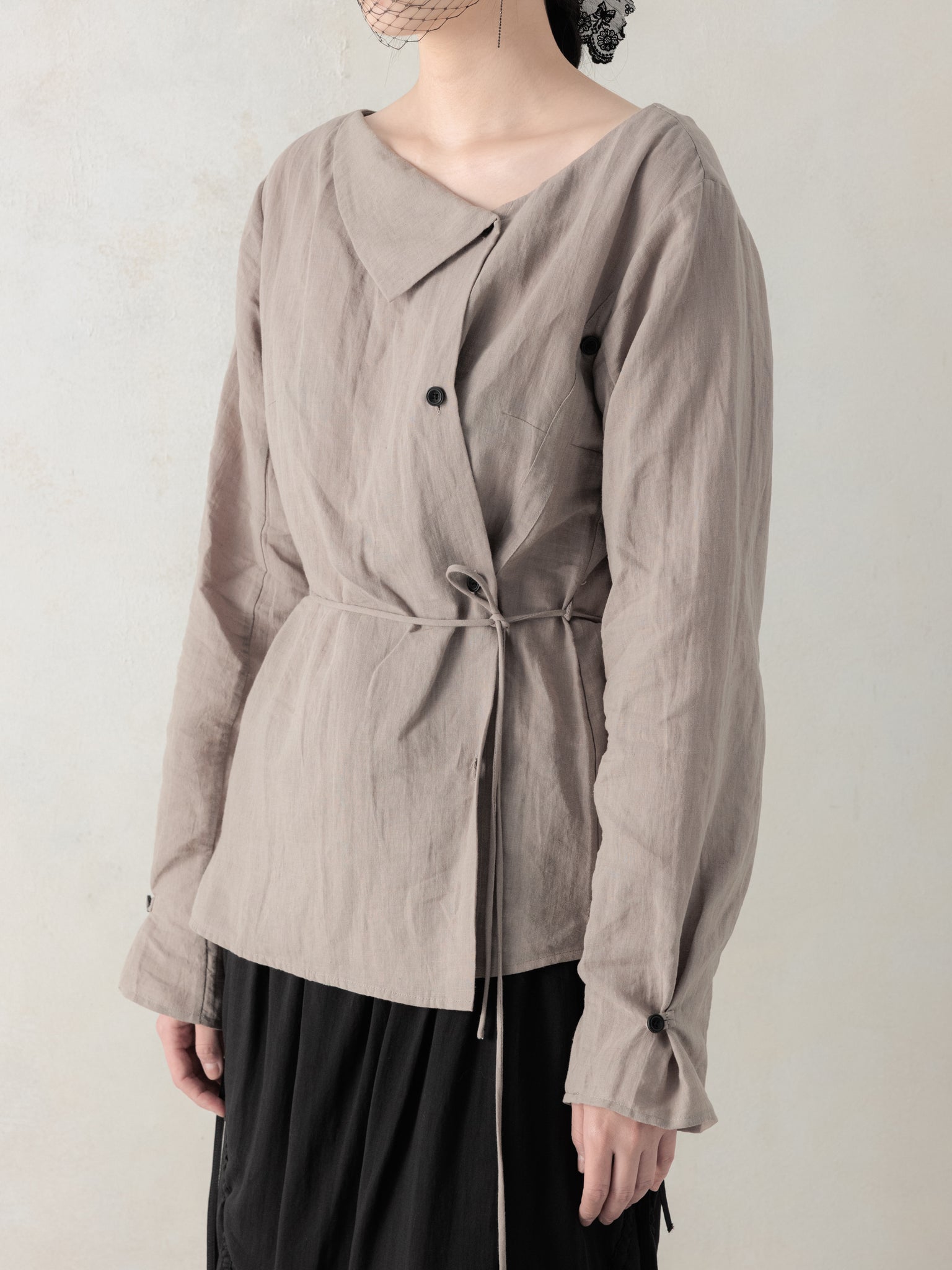 26SS WMS｜Side Button Shirt (Grey)