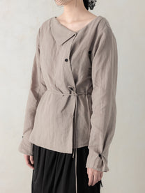 26SS WMS｜Side Button Shirt (Grey)