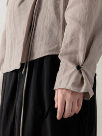 26SS WMS｜Side Button Shirt (Grey)