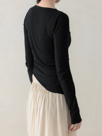 26SS WMS｜Sculpted Rib Top