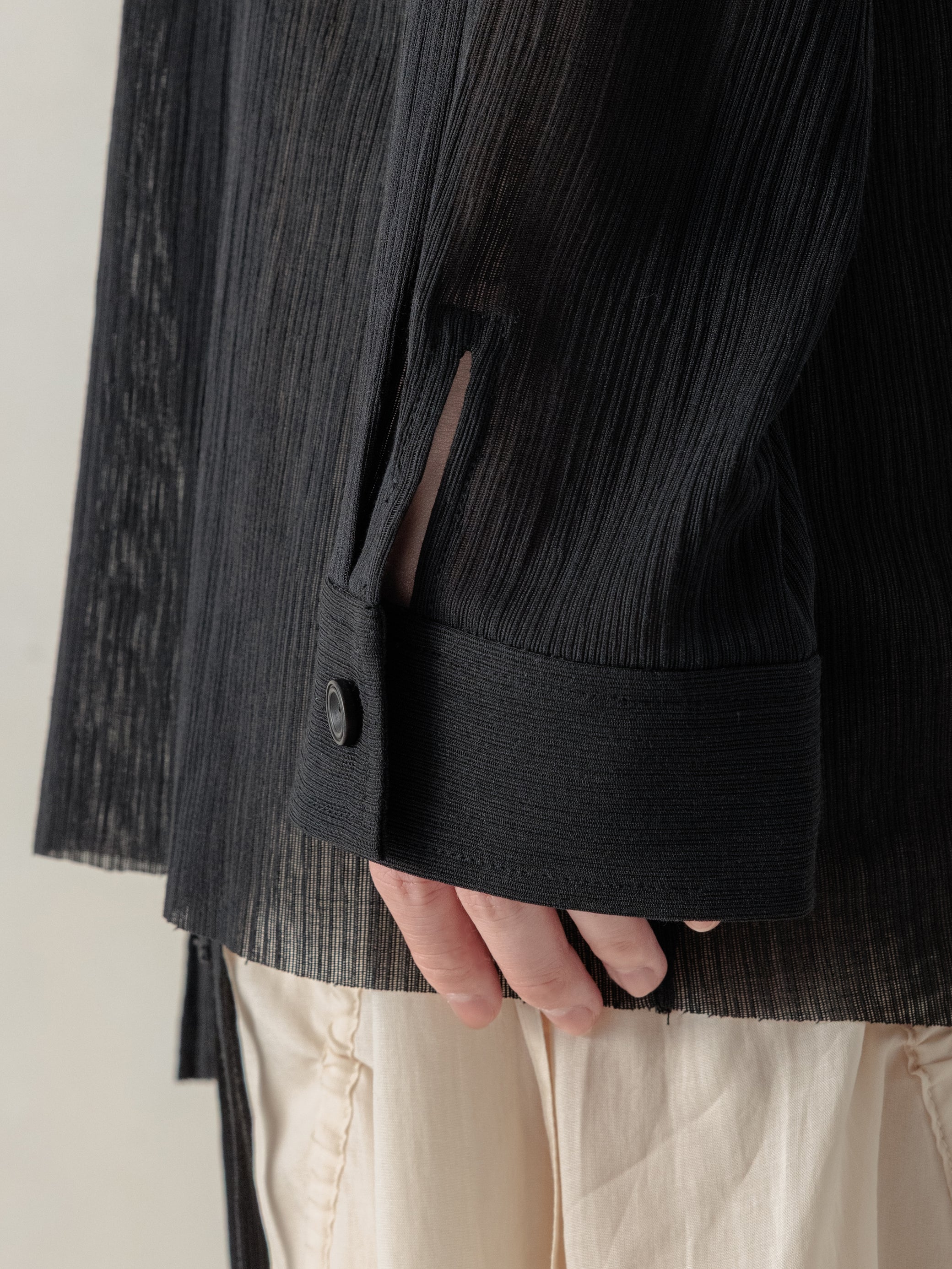 26SS WMS｜Structured Oversized Shirt (Black)