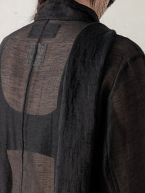 26SS WMS｜Semi-Sheer Shirt (Black)