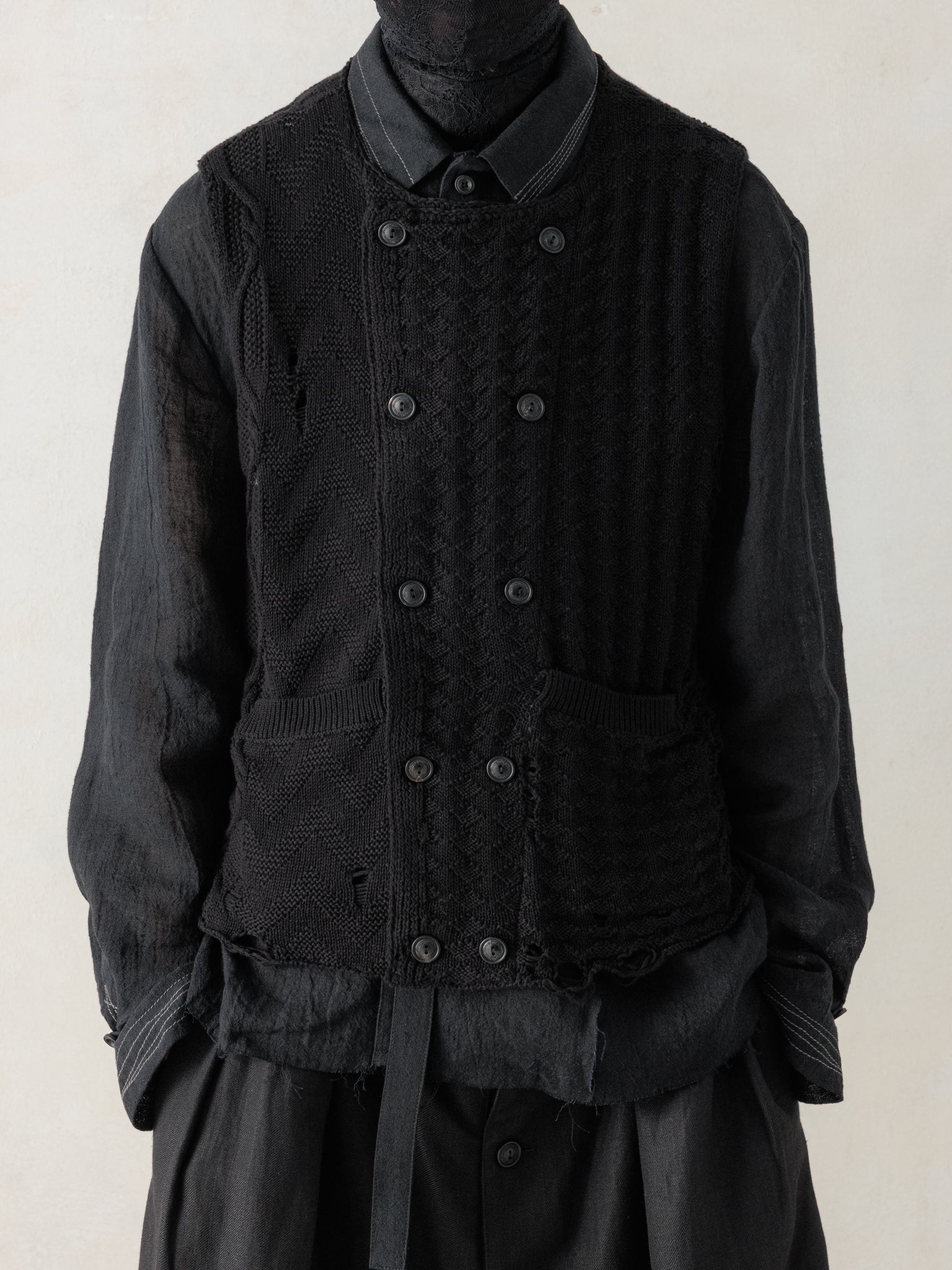 26SS｜Textured Knit Waistcoat