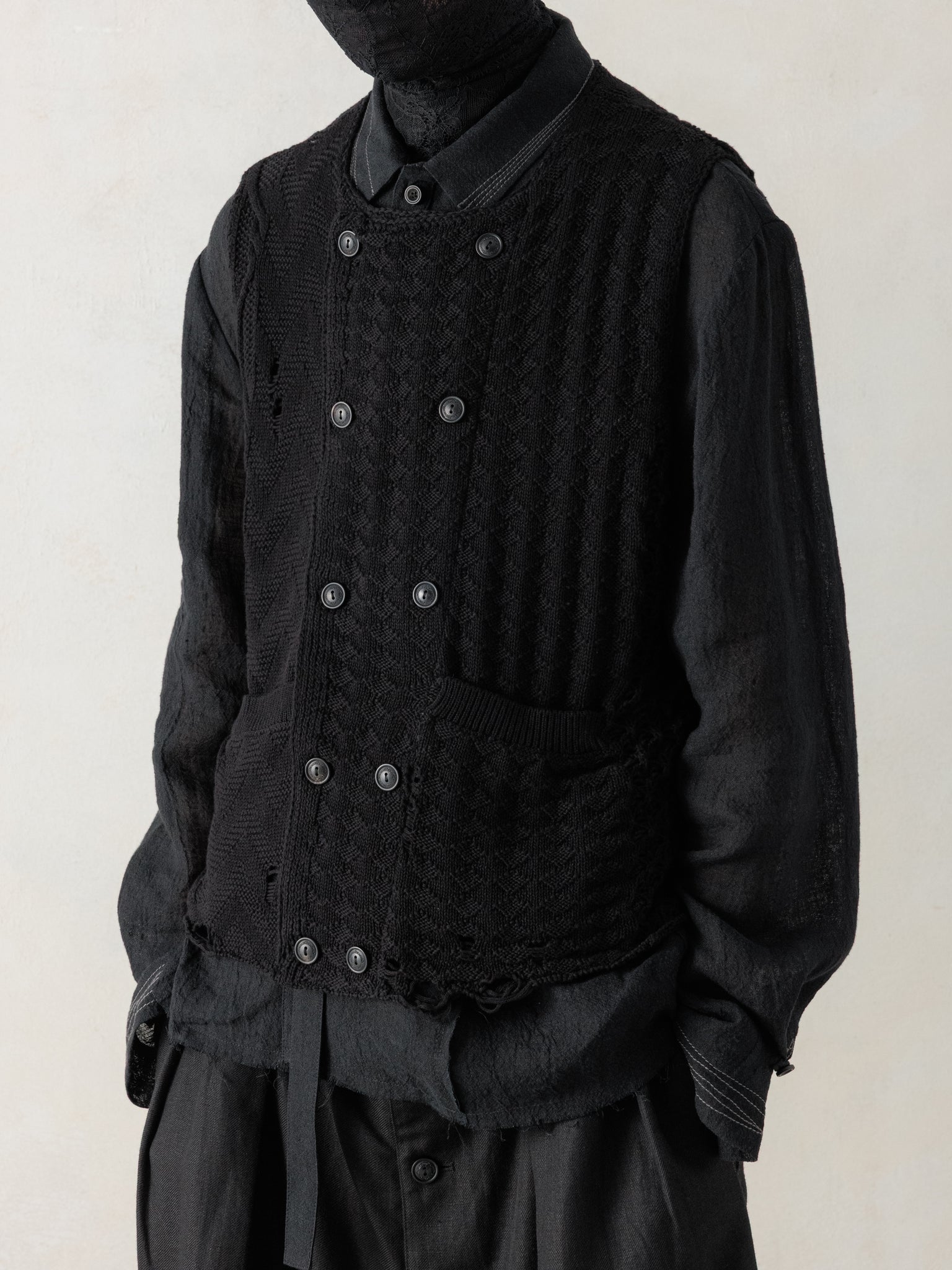 26SS｜Textured Knit Waistcoat