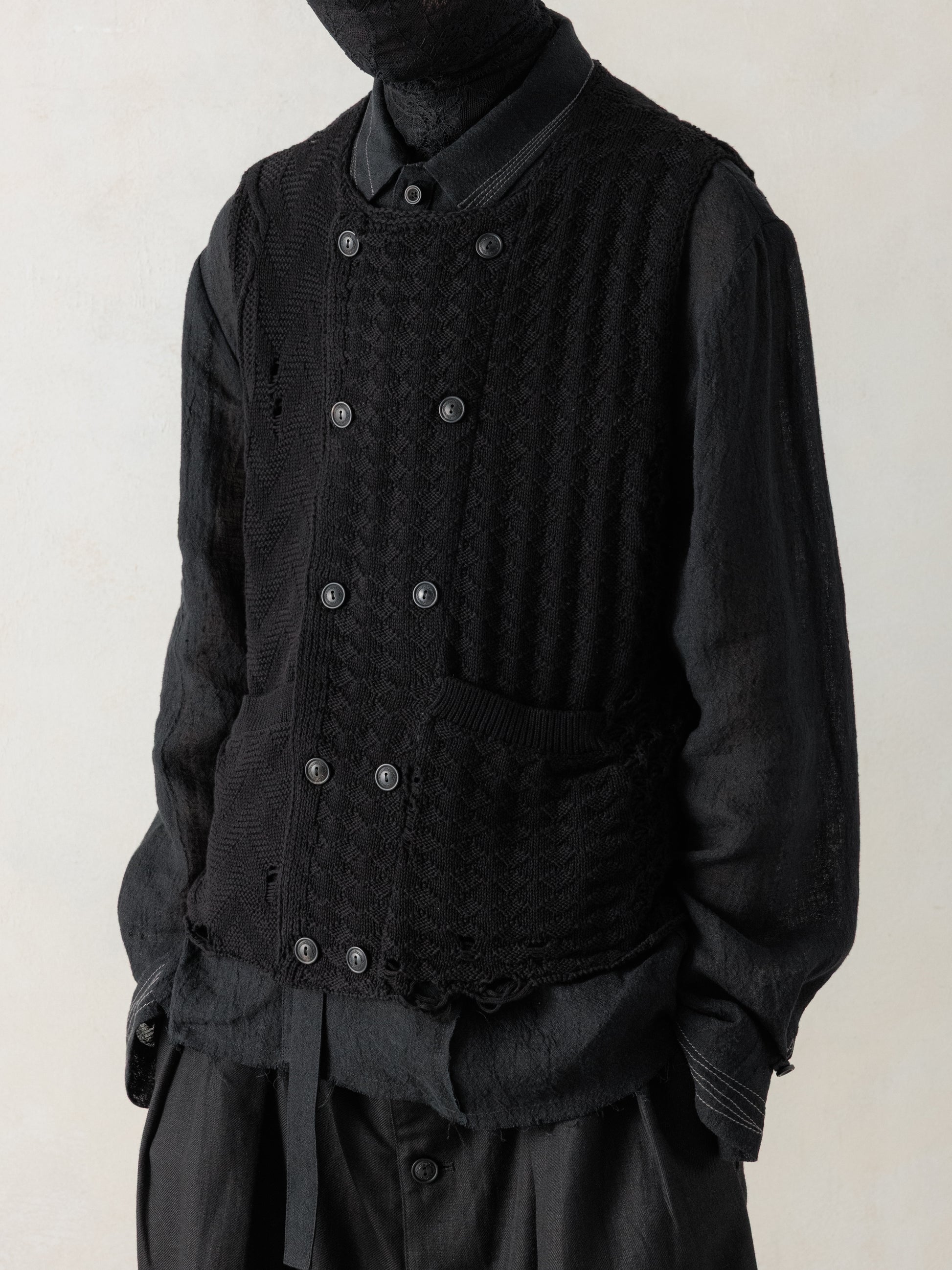 26SS｜Textured Knit Waistcoat