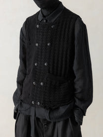 26SS｜Textured Knit Waistcoat