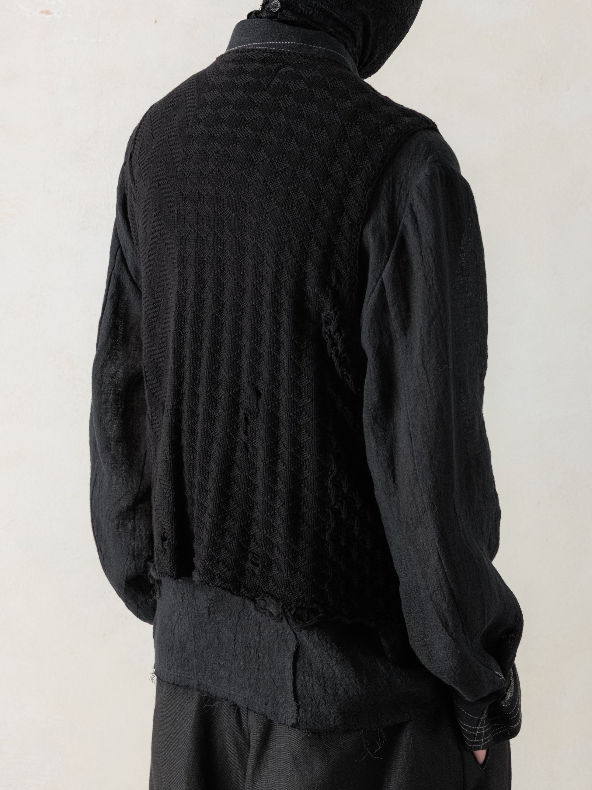 26SS｜Textured Knit Waistcoat