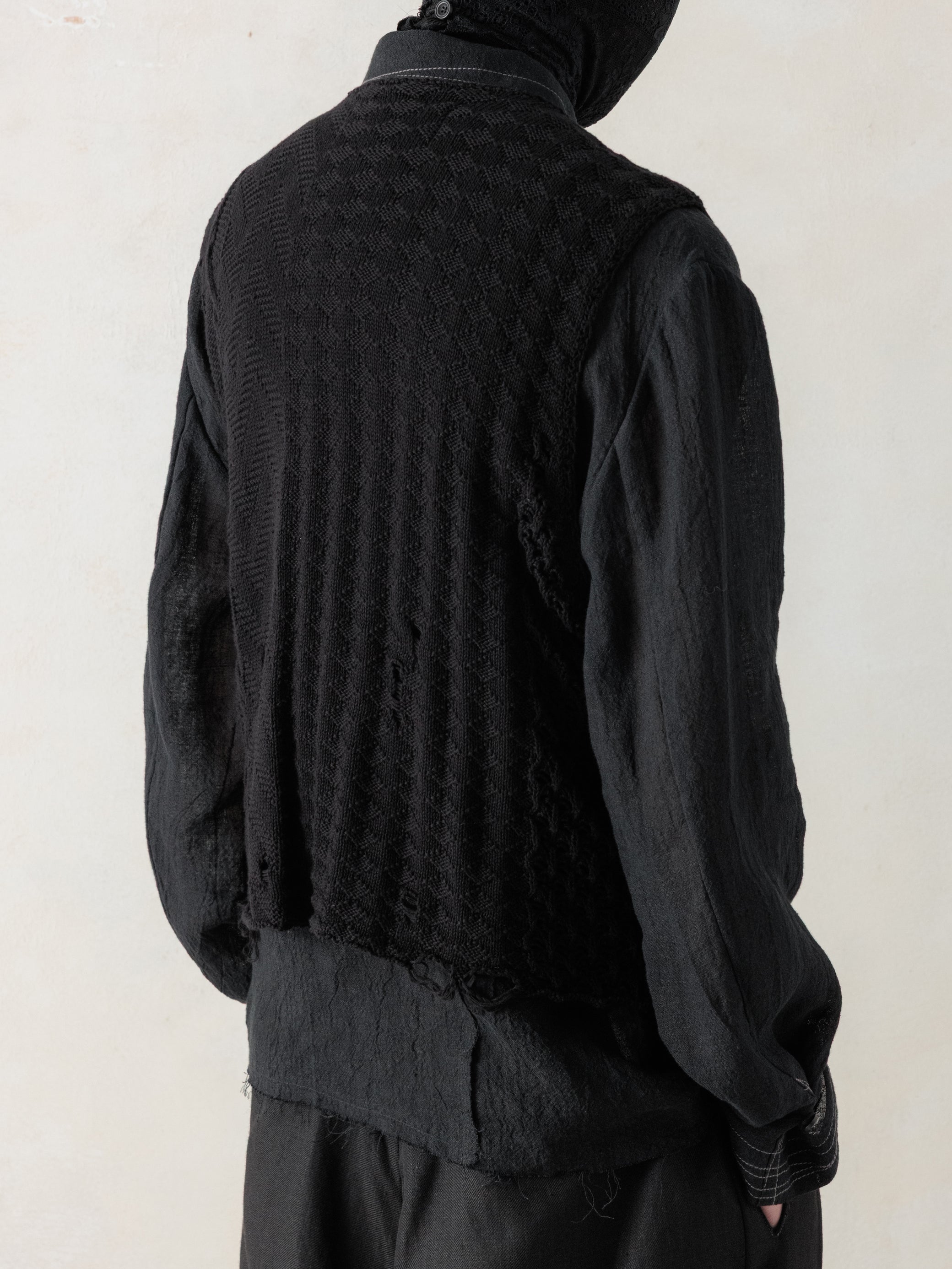 26SS｜Textured Knit Waistcoat