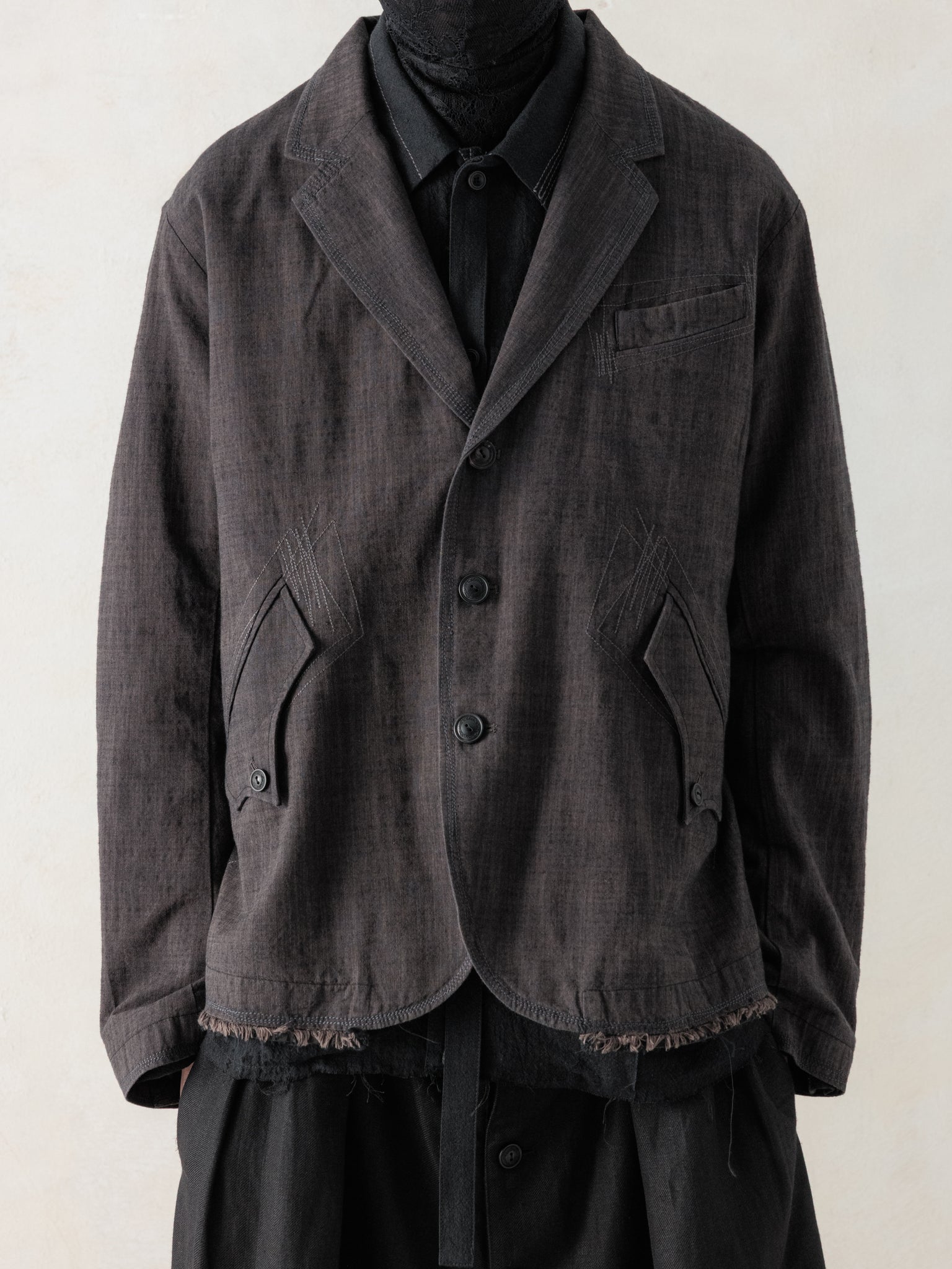 26SS｜Zig-Zag Stitch Blazer