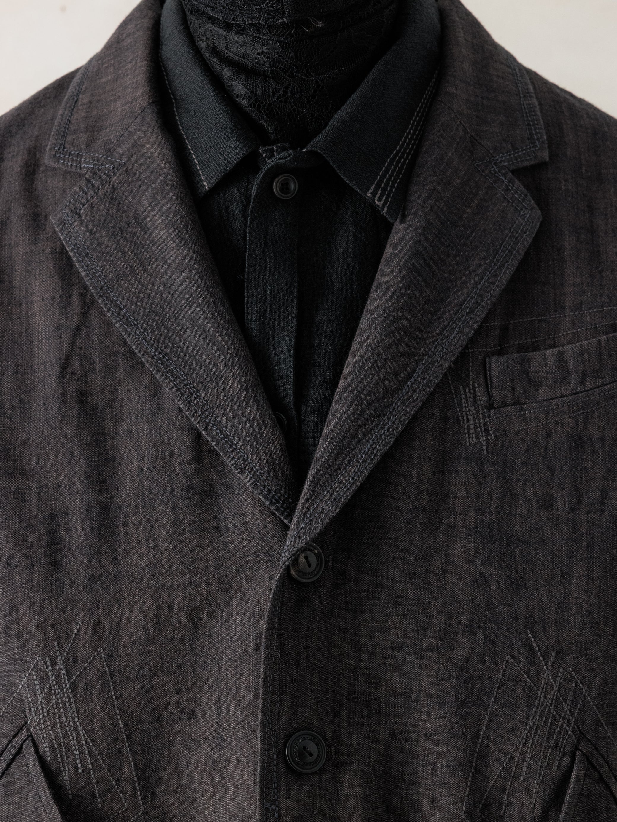 26SS｜Zig-Zag Stitch Blazer