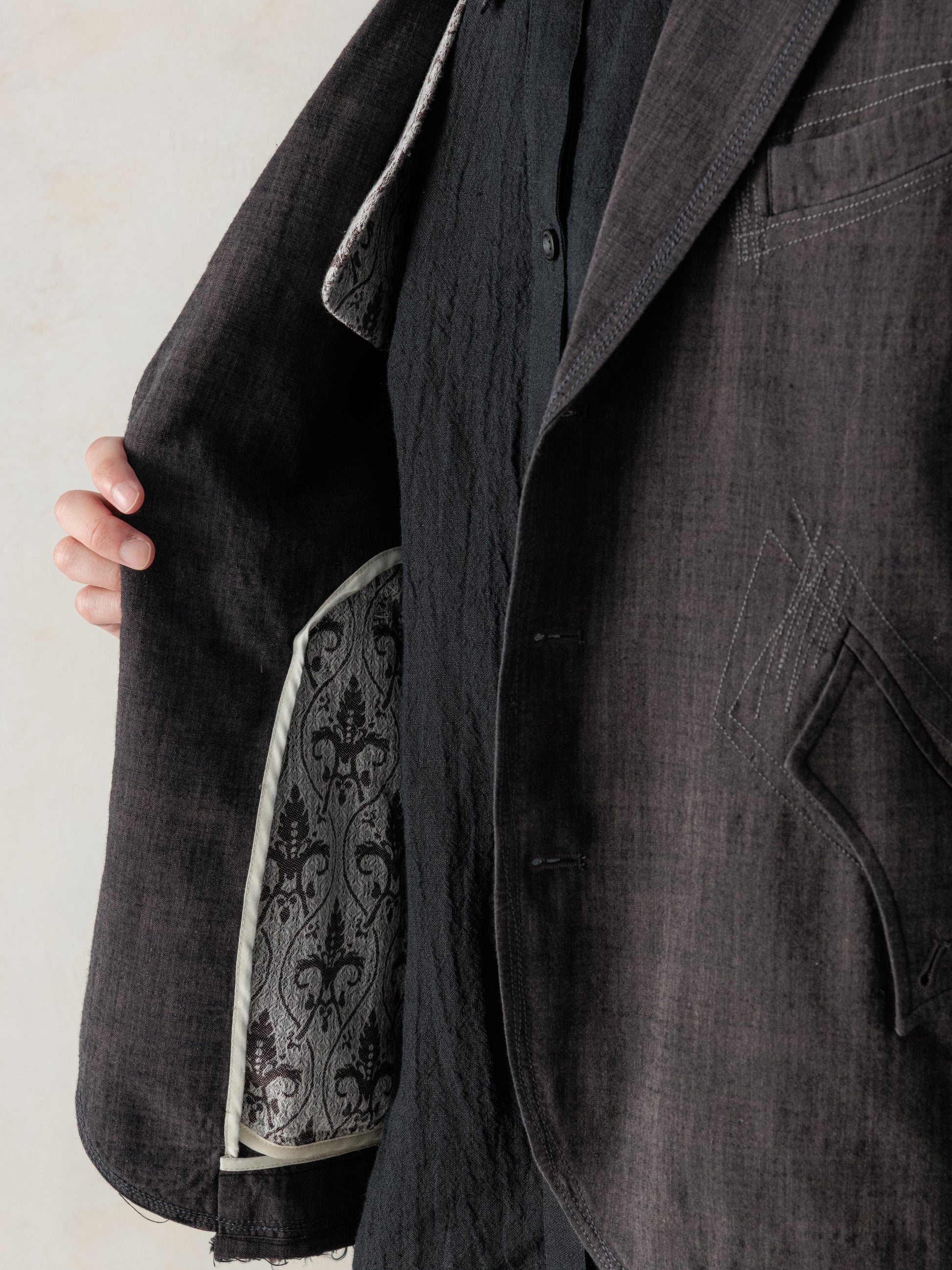 26SS｜Zig-Zag Stitch Blazer