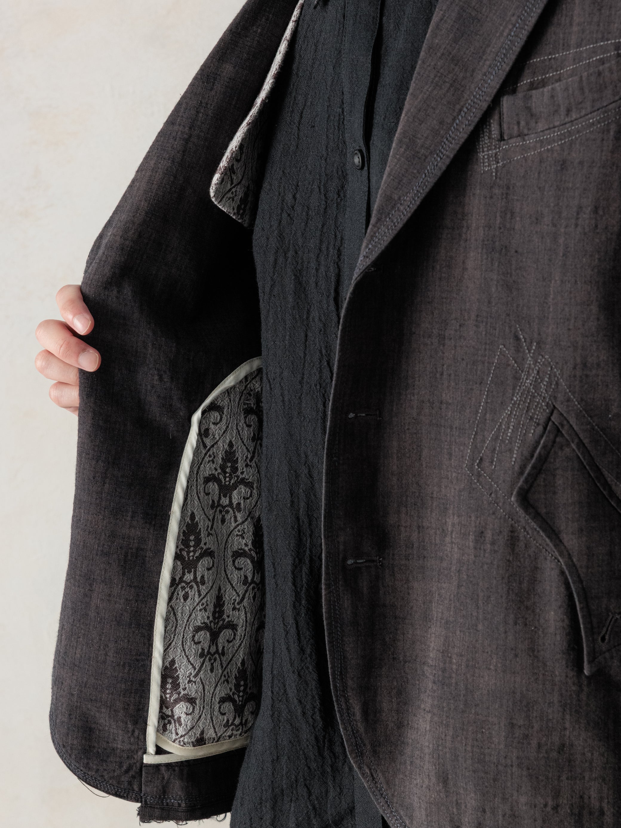 26SS｜Zig-Zag Stitch Blazer