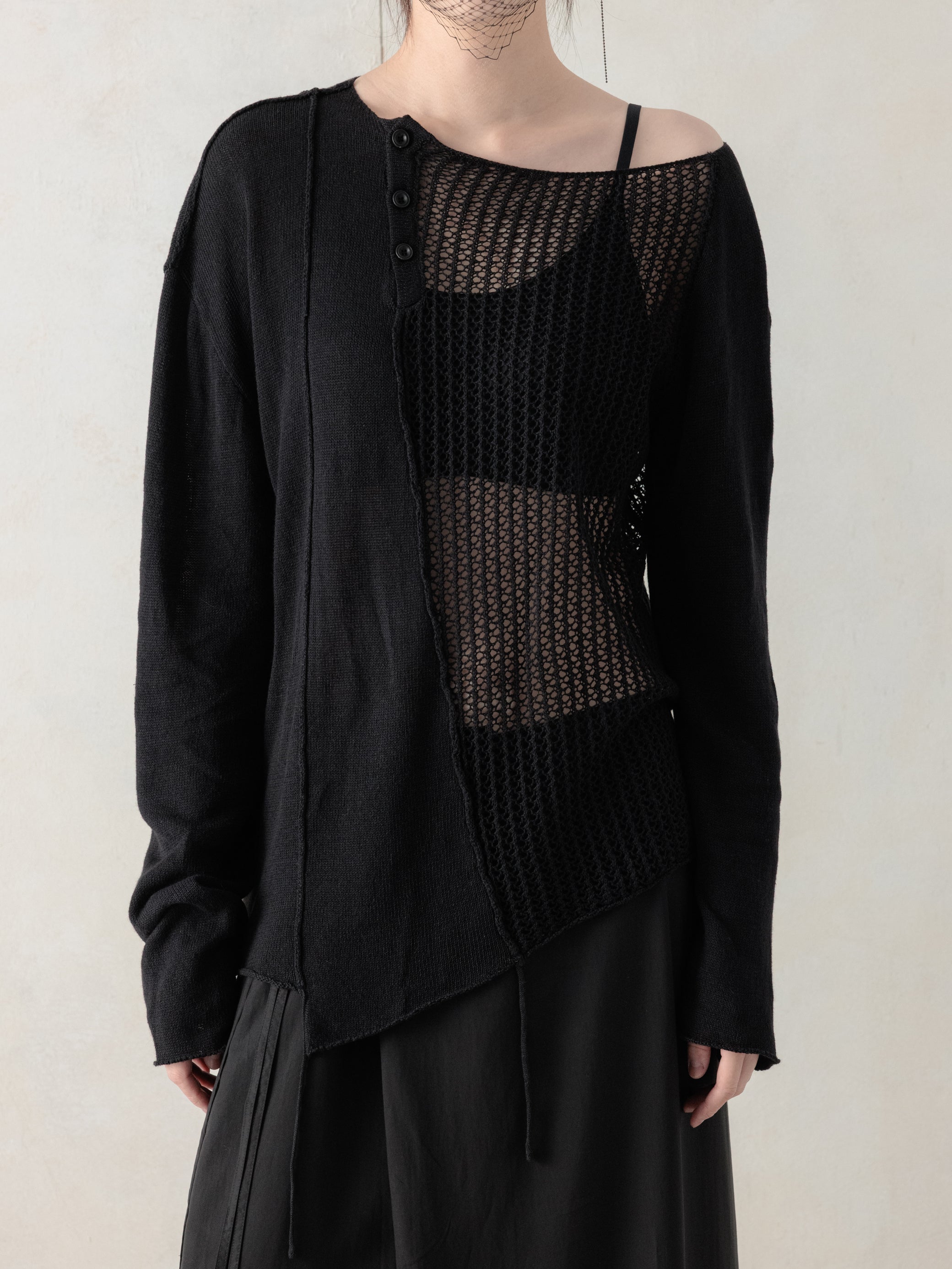 26SS WMS｜Asymmetrical Knit Cover-up