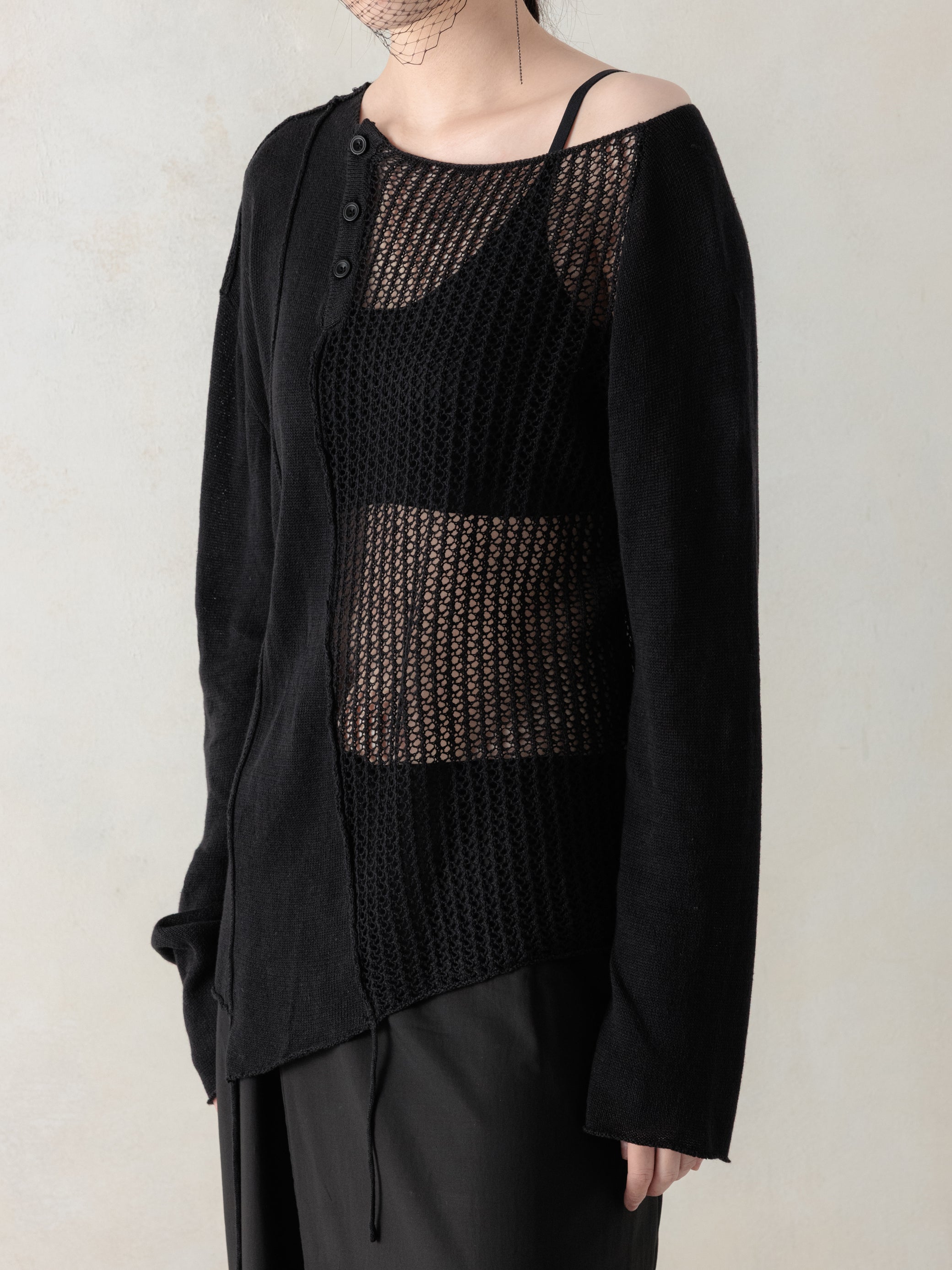26SS WMS｜Asymmetrical Knit Cover-up