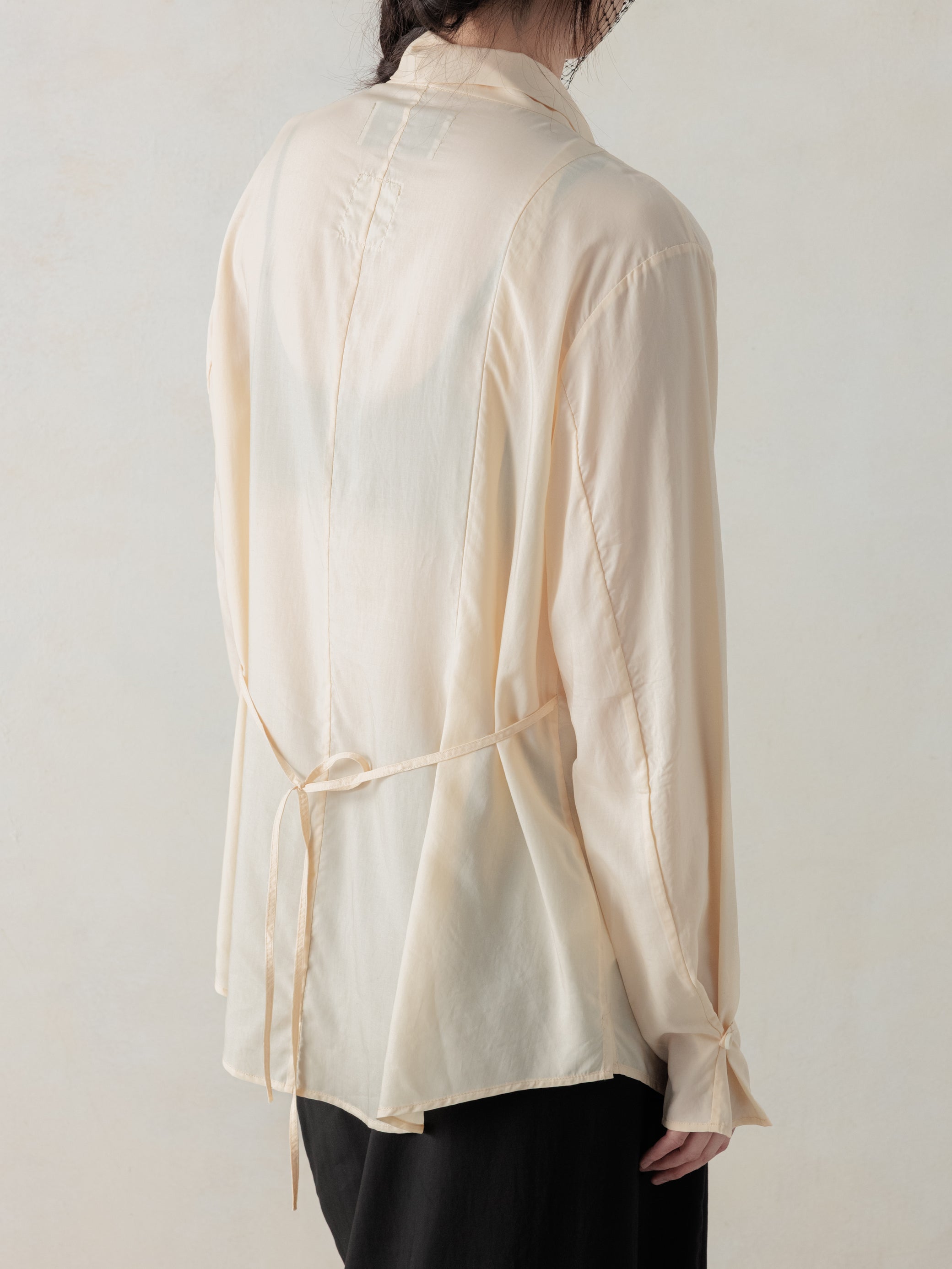 26SS WMS｜Semi-Sheer Shirt (Beige)