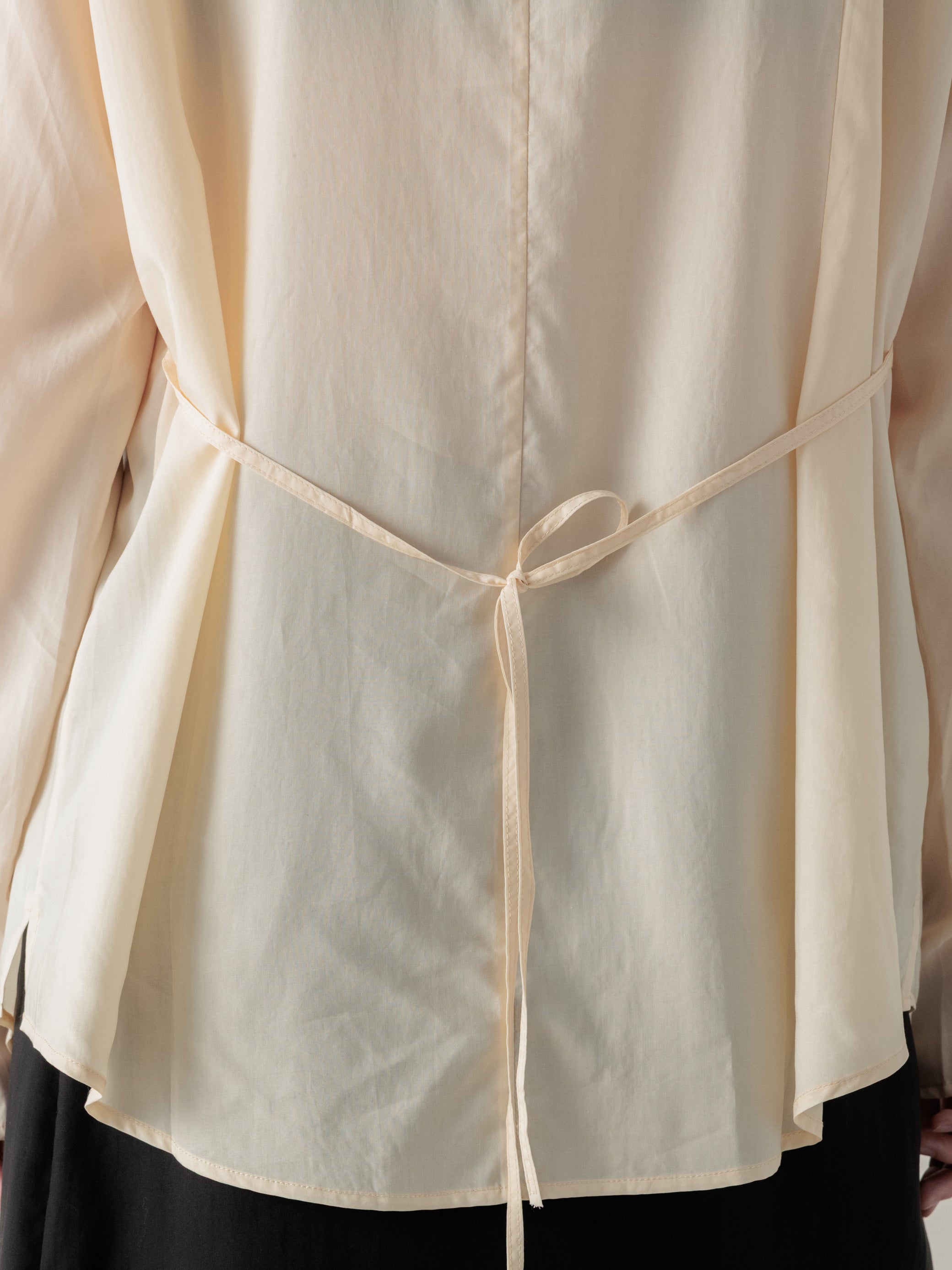 26SS WMS｜Semi-Sheer Shirt (Beige)