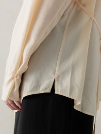 26SS WMS｜Semi-Sheer Shirt (Beige)