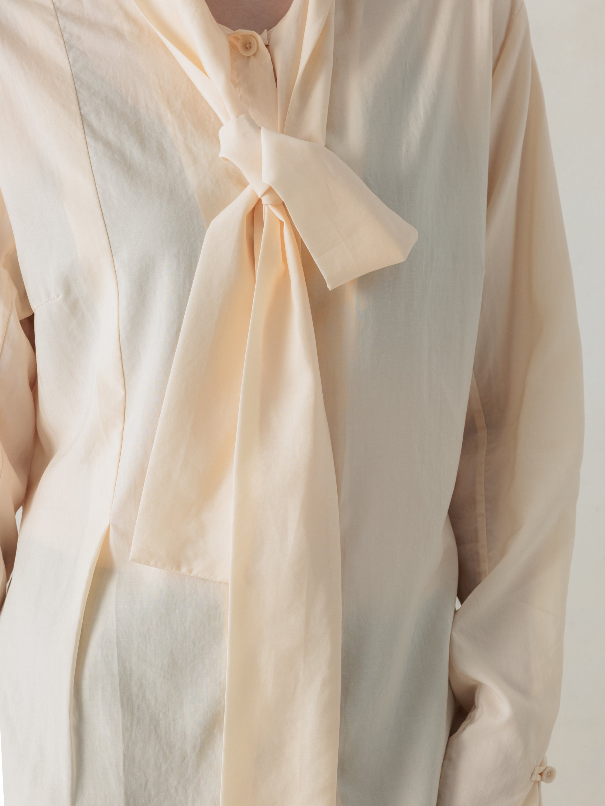 26SS WMS｜Semi-Sheer Shirt (Beige)
