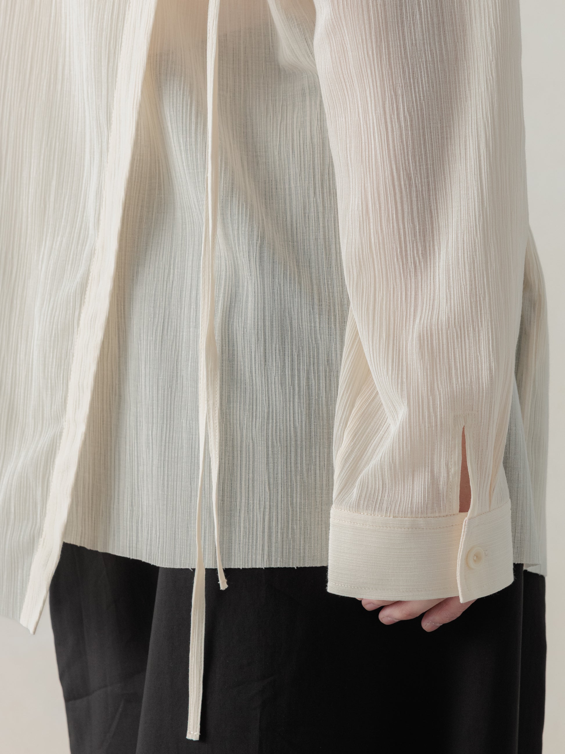 26SS WMS｜Structured Oversized Shirt (Beige)
