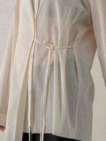 26SS WMS｜Structured Oversized Shirt (Beige)