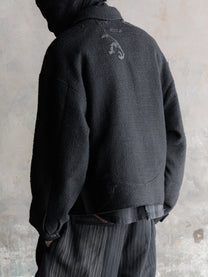 Forgotten Materials｜Laser-cut Leather Panels Wool JKT