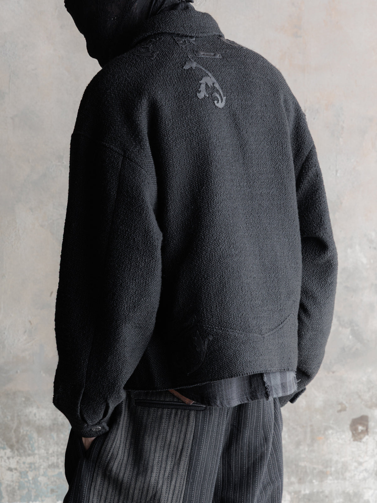 Forgotten Materials｜Laser-cut Leather Panels Wool JKT