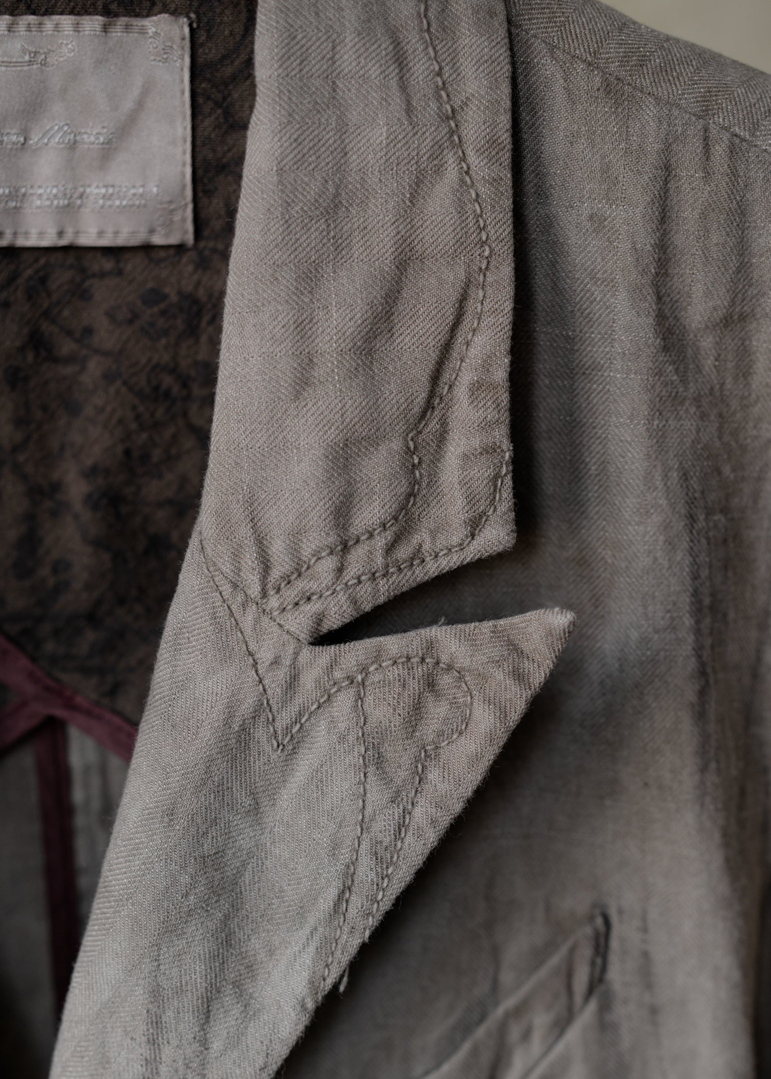 Forgotten Materials WMS｜C'est Blazer (Natural Dyed Grey)